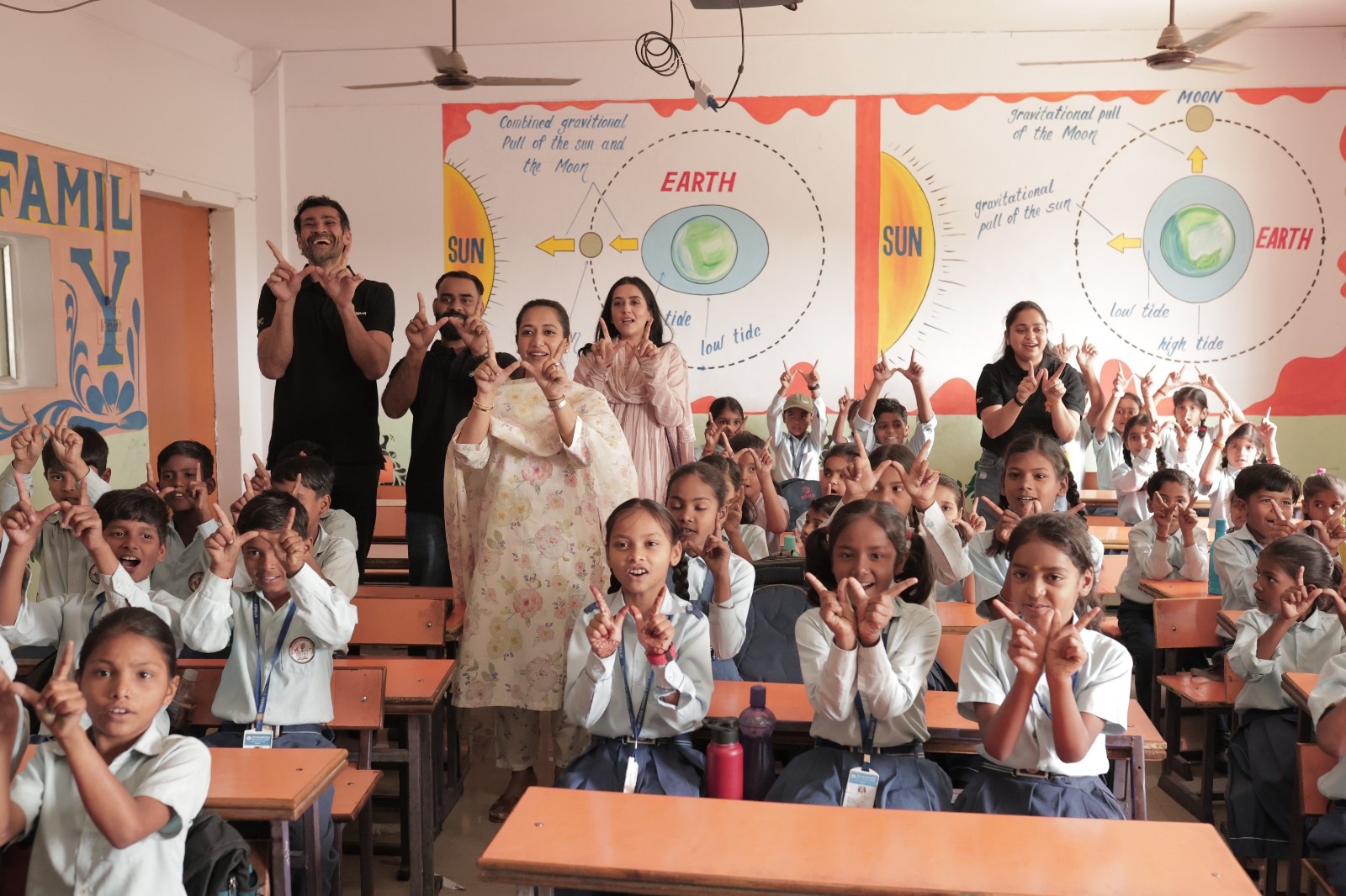 Round Table Abhinav Vidyalay school block